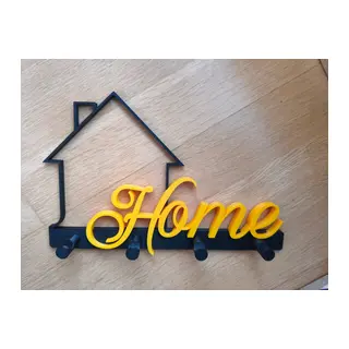 Home Yazılı Anahtar Askısı İki Parçalı Dekoratif Duvar Anahtarlığı