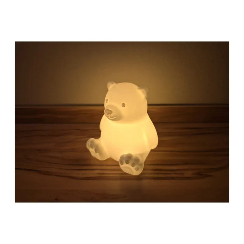 3D Baskı Sevimli Kutup Ayısı Tealight Mumluk Dekoratif Mum Tutucu