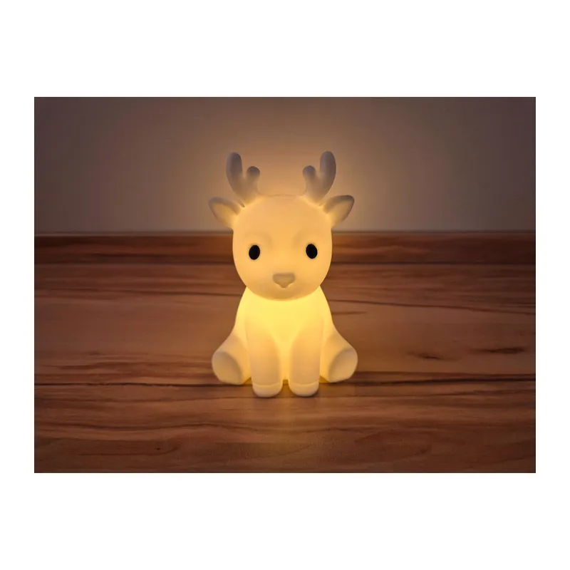 3D Baskı Sevimli Ren Geyiği Tealight Mumluk Yılbaşı Dekoratif Mum Tutucu