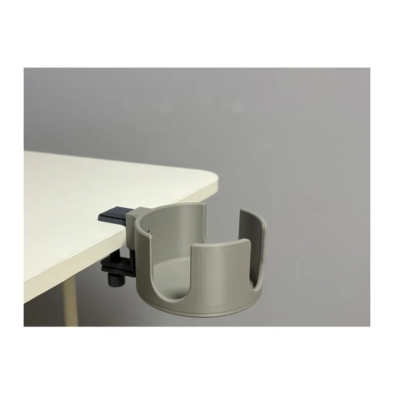 3D Baskı Masaya Sıkıştırmalı Bardak Tutucu Kupa ve Şişe Standı Masaüstü Aksesuarı