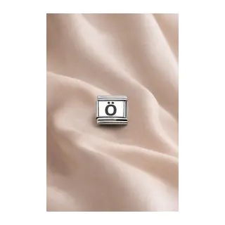 Harf Charm “Ö” – Çelik Bileklik Aksesuarı, Kişiye Özel Harf Modülü