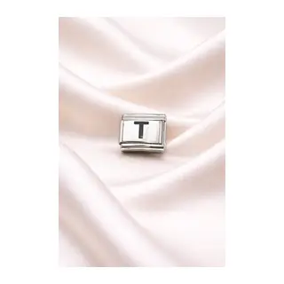 T Harfli Charm | Paslanmaz Çelik Harf Charm | Kişiye Özel Bileklik Aksesuarı
