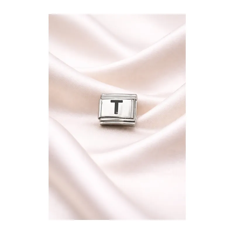 T Harfli Charm | Paslanmaz Çelik Harf Charm | Kişiye Özel Bileklik Aksesuarı