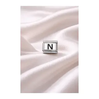 N Harf Charm | Çelik Bileklik Aksesuarı | Kişiye Özel Harf Modülü | Minimal & Şık Tasarım