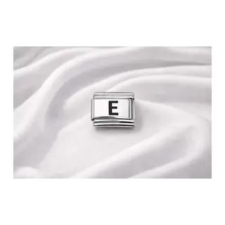 E Harfi Charm – Çelik Harfli Bileklik Aksesuarı,Kişiye Özel Modüler Takı