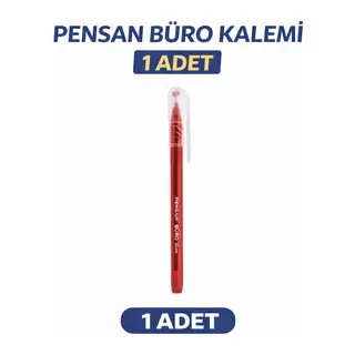 Pensan Büro 2270 Kırmızı Tükenmez Kalem 1.0 mm Medium Yerli Üretim 1 Adet