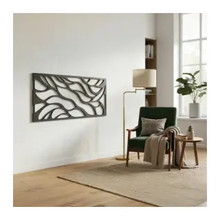 Soyut Desenli Duvar Tablosu MDF Lazer Kesim Modern Minimal Estetik Duvar Süsü