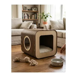 Özel Tasarım Fusion MDF Kedi Evi