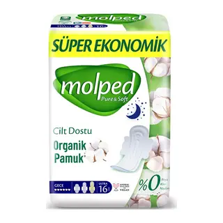 Pure&Soft Gece Ped Süper Eko 16 Adet