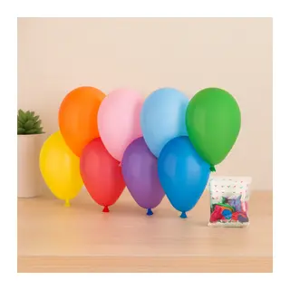 Klasik Renkli Lateks Balon 7'' (19 cm) 100'lü
