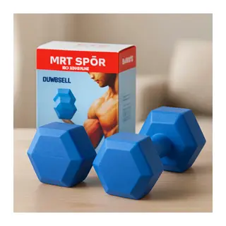 7 kg Plastik Köşeli Dambıl (2'li Set)