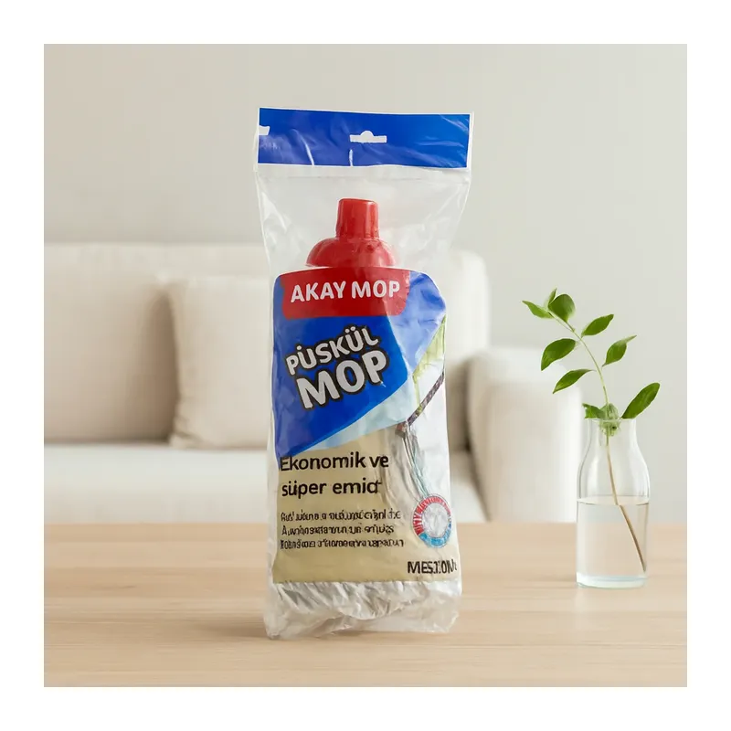 Pamuklu Püsküllü Küçük Mop (Klasik Sap Uyumlu)