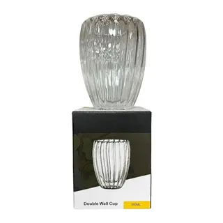 Çizgili Kulpsuz Bardak 350 ml