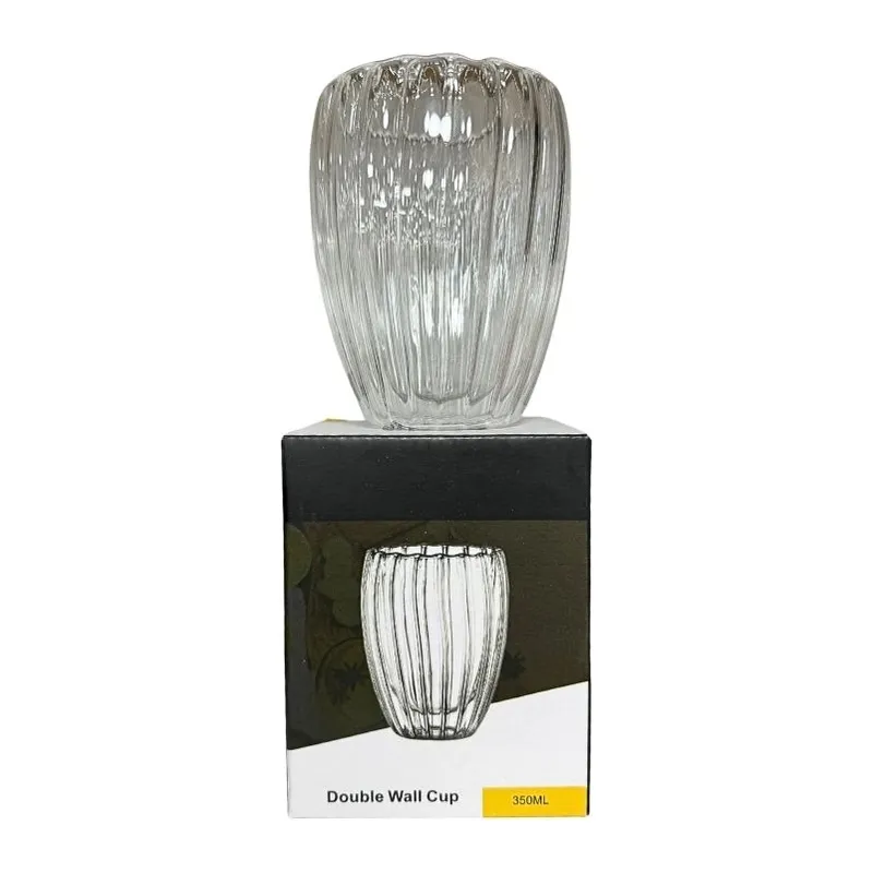 Çizgili Kulpsuz Bardak 350 ml