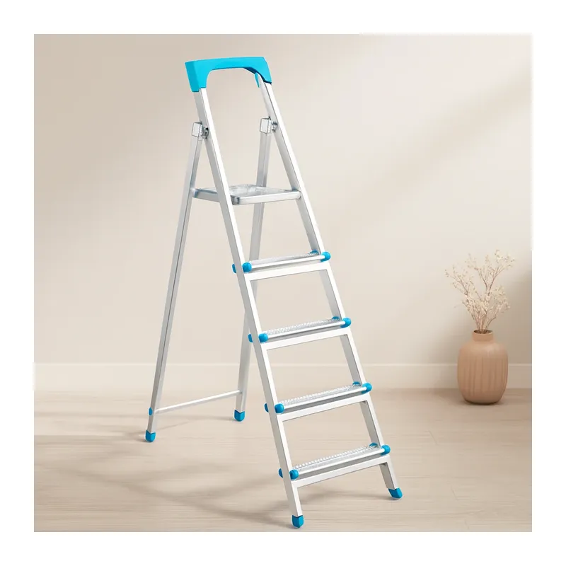 4+1 Basamaklı Metal Merdiven 105 cm 120 kg