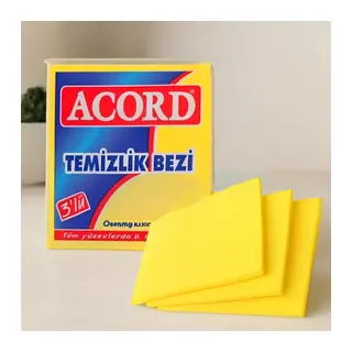 Sarı Mikrofiber Temizlik Bezi (3 Adet)