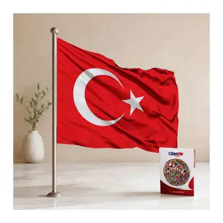 Türk Bayrağı 70x105 cm Alpaka Kumaş