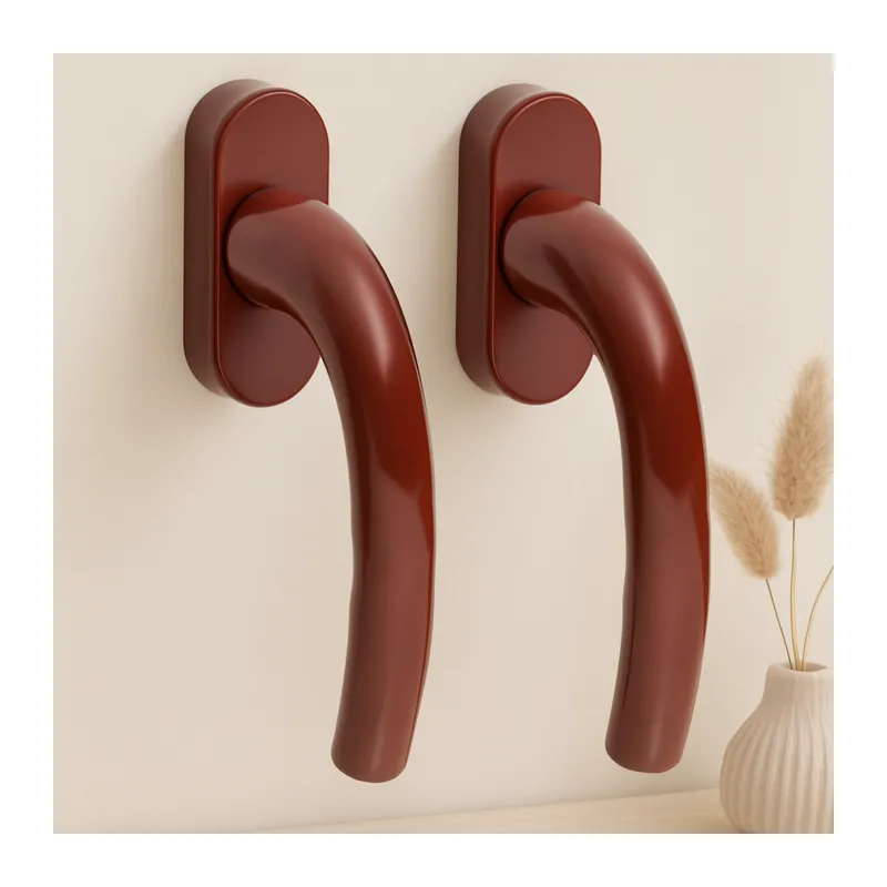 PVC Pencere Kolu 2'li Kahverengi