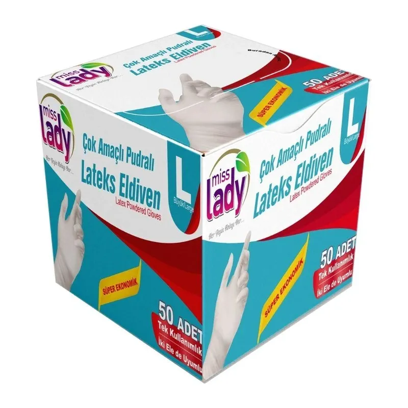 Lateks Eldiven 50'li L