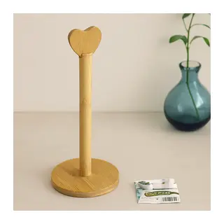Bambu Kağıt Havluluk Yuvarlak Taban 12 cm Kalp Sap 28.5 cm