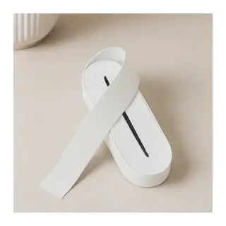 Yassı Paça Lastik 4 cm Beyaz - 10 m Rulo