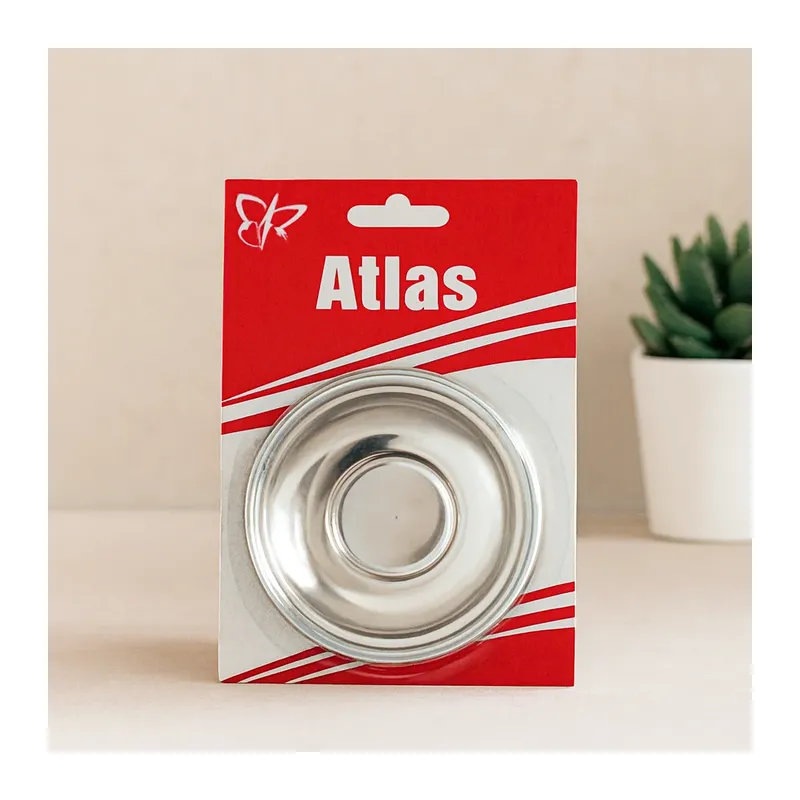 6'lı Metal Çay Tabağı Seti