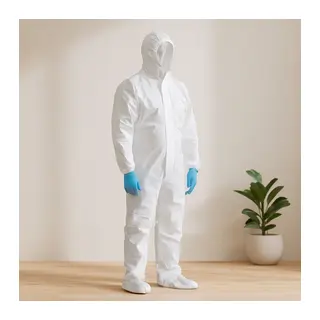 Koruyucu Tulum XL Non-Woven Beyaz (179-187cm, 108-115cm)