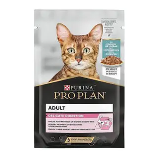 Pouch Delicate Okyanus Balıklı Yetişkin Kedi Konservesi 85 Gr