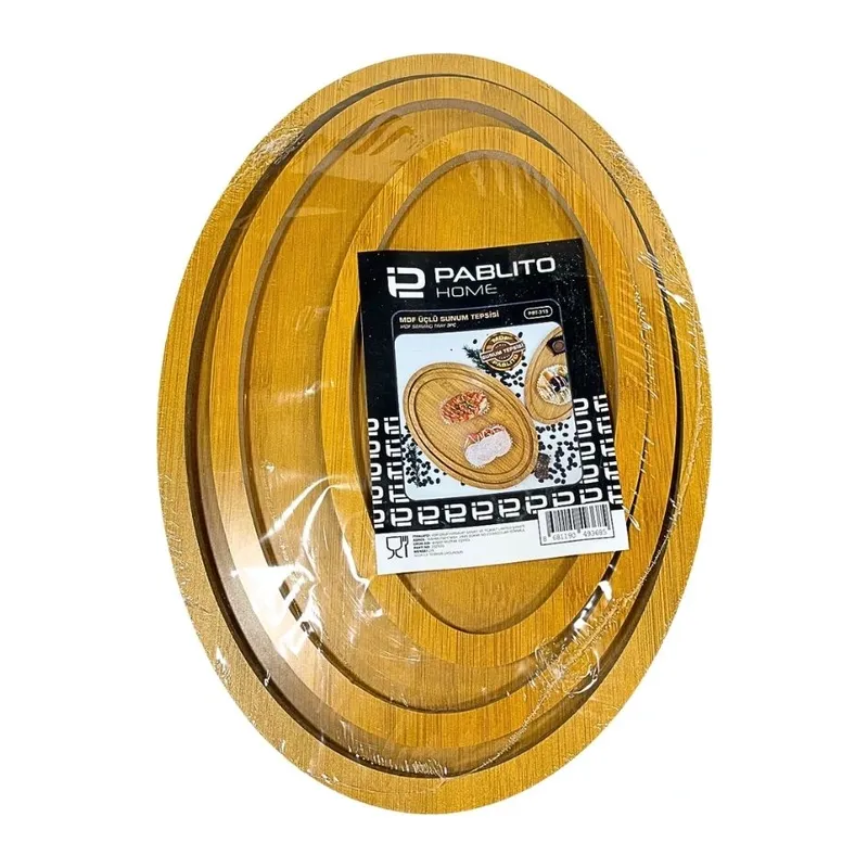 3'li Oval Tepsi