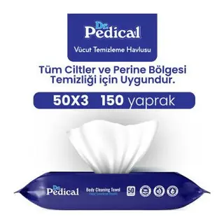 TİTİZ VÜCUT TEMİZLEME HAVLUSU 50 Lİ