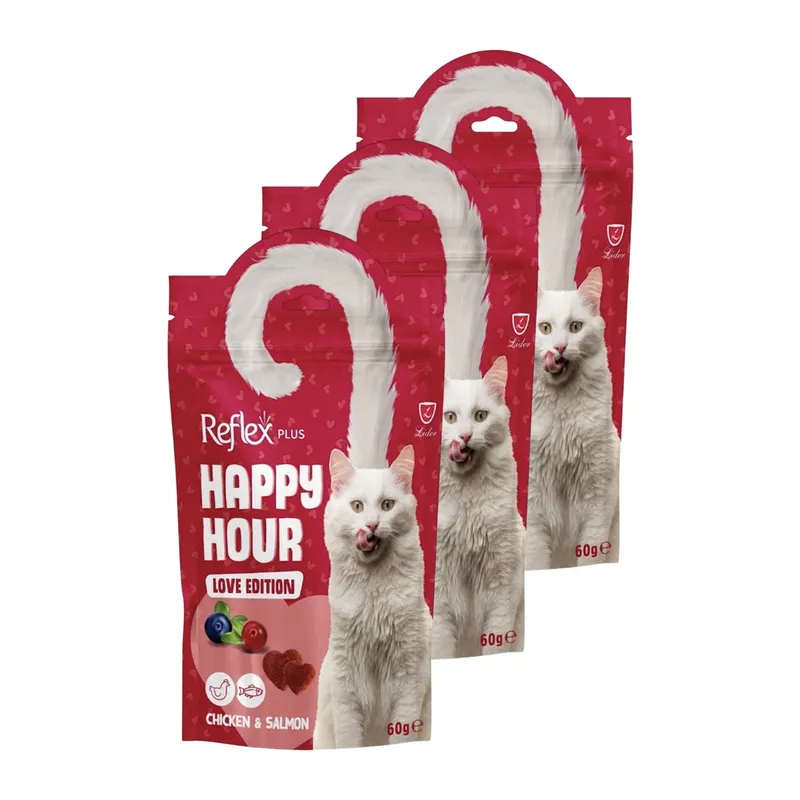 Reflex Happy Hour Love Edition Kedi Ödül Maması 3 x 60gr