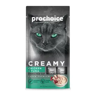 Creamy Tavuklu ve Ton Balıklı Sıvı Kedi Ödül Maması 4x15 Gr