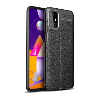 Samsung Galaxy M31S Uyumlu Kılıf Auto Focus Kapak - Siyah