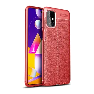 Samsung Galaxy M31S Uyumlu Kılıf Auto Focus Kapak - Kırmızı
