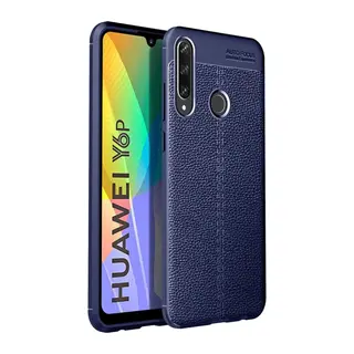 Huawei Y6P Uyumlu Kılıf Auto Focus Kapak - Lacivert
