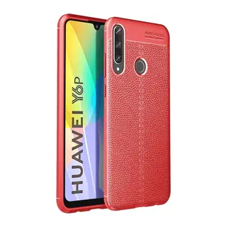 Huawei Y6P Uyumlu Kılıf Auto Focus Kapak - Kırmızı