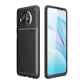 Xiaomi Mi 10T Lite Uyumlu Kılıf Auto Focus Karbon Kapak - Siyah