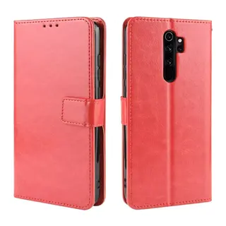 Xiaomi Redmi Note 8 Pro Uyumlu Kılıf Trend S Plus Kapaklı Kılıf - Kırmızı