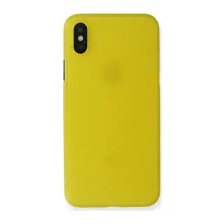 Apple iPhone X Kılıf PP Ultra İnce Kapak - Sarı