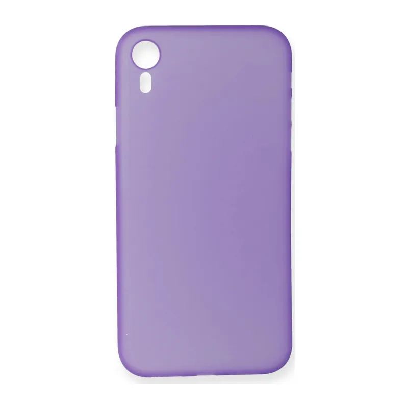 Apple iPhone XR Uyumlu Kılıf PP Ultra İnce Kapak - Mor