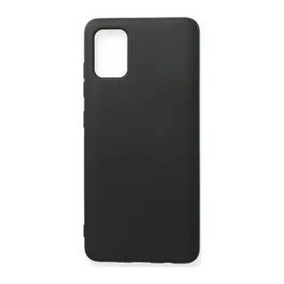 Samsung Galaxy A71 Kılıf Nano içi Kadife Silikon - Siyah
