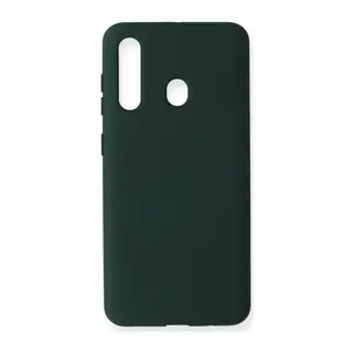 Samsung Galaxy M40 Uyumlu Kılıf Nano içi Kadife Silikon - Koyu Yeşil