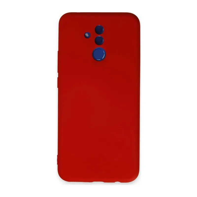 Huawei Mate 20 Lite Uyumlu Kılıf Nano içi Kadife Silikon - Kırmızı