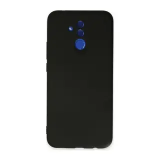 Huawei Mate 20 Lite Uyumlu Kılıf Nano içi Kadife Silikon - Siyah