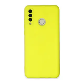 Huawei P30 Lite Kılıf Nano içi Kadife Silikon - Sarı