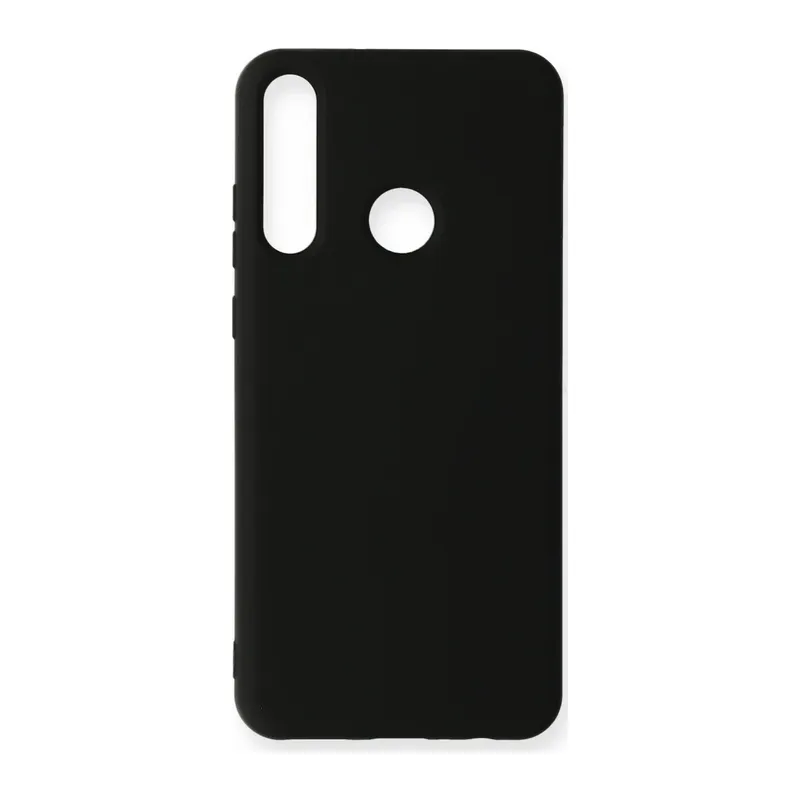Huawei Y6P Kılıf Nano içi Kadife Silikon - Siyah