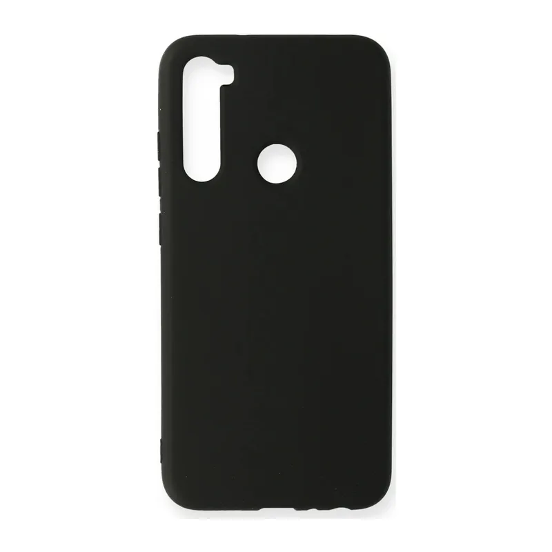 Xiaomi Redmi Note 8 Uyumlu Kılıf Nano içi Kadife Silikon - Siyah