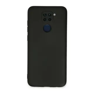 Xiaomi Redmi Note 9 Uyumlu Kılıf Nano içi Kadife Silikon - Siyah