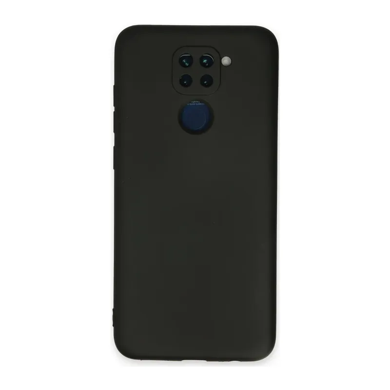 Xiaomi Redmi Note 9 Uyumlu Kılıf Nano içi Kadife Silikon - Siyah