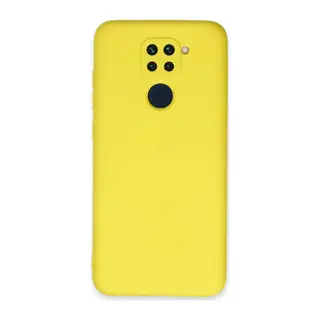 Xiaomi Redmi Note 9 Uyumlu Kılıf Nano içi Kadife Silikon - Sarı